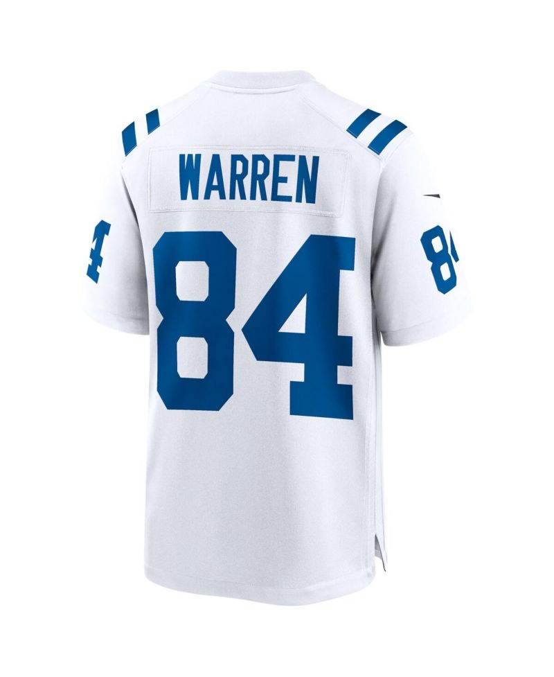 Men's Tyler Warren White Indianapolis Colts Game Jersey