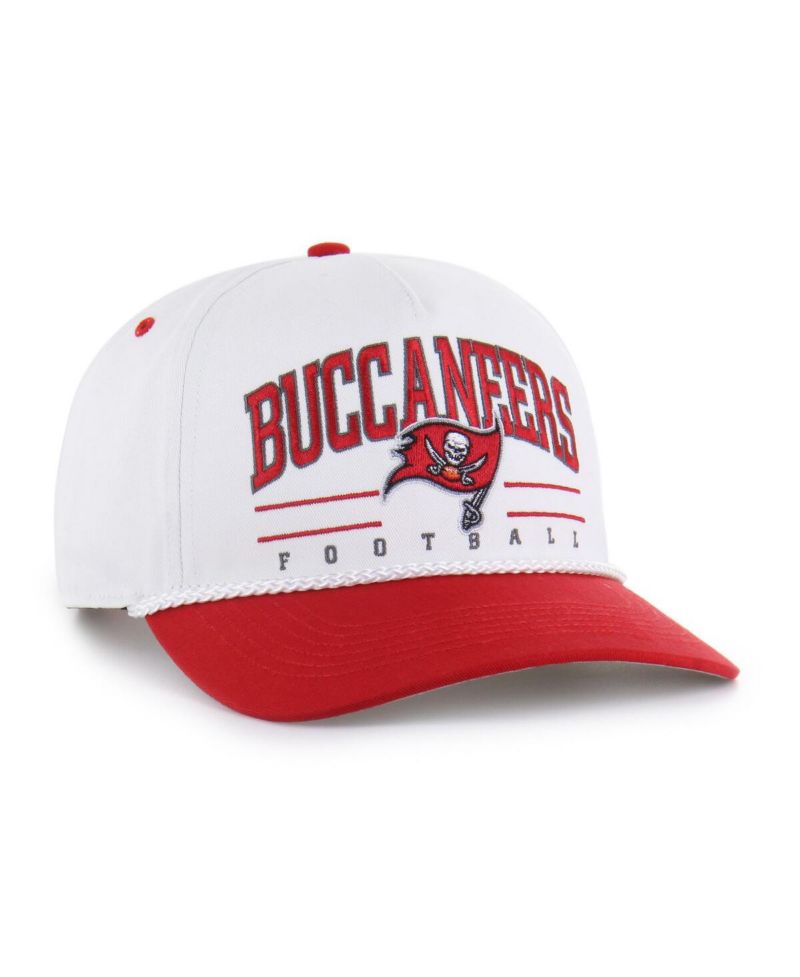 Men's White/Red Tampa Bay Buccaneers Roscoe Two-Toned Hitch Adjustable Hat