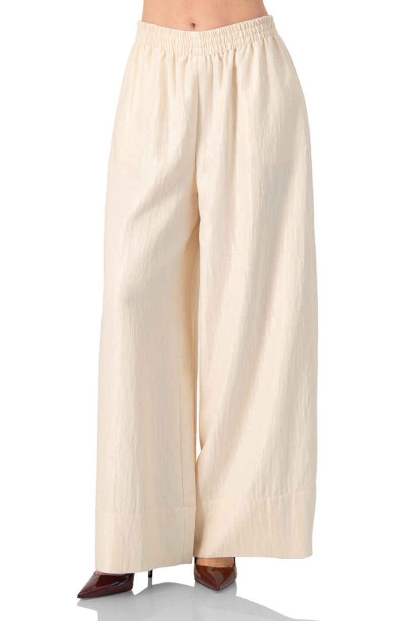 Women's High-Waisted Wide-Leg Trousers