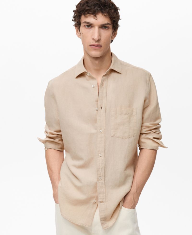 Men's Classic-Fit Linen Shirt