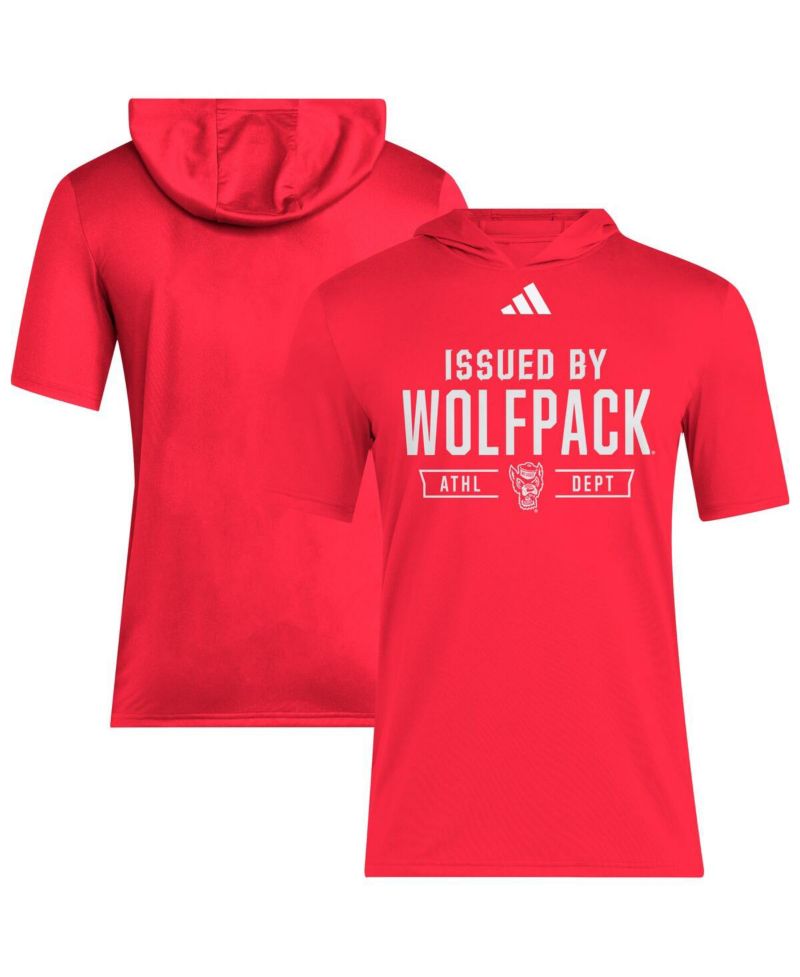 Men's Red NC State Wolfpack 2025 AREOREADY Sideline Training Hooded T-Shirt