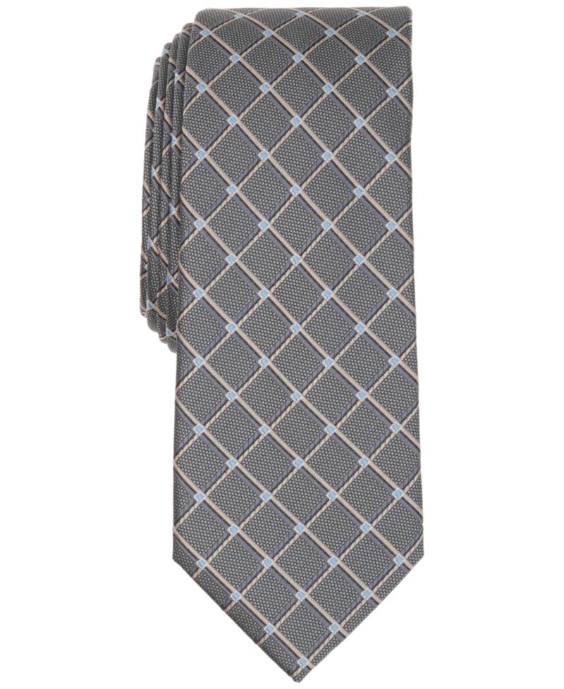 Men's Banks Geometric Pattern Slim Tie