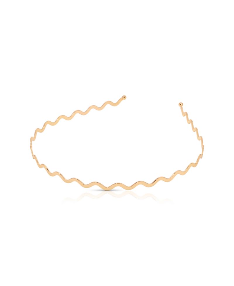 Gold Tone Zig Zag Headband
