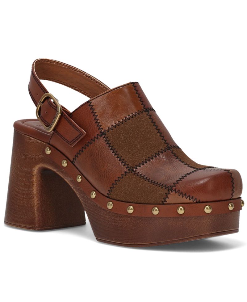Women's Wylie Patchwork Platform Mule Clogs