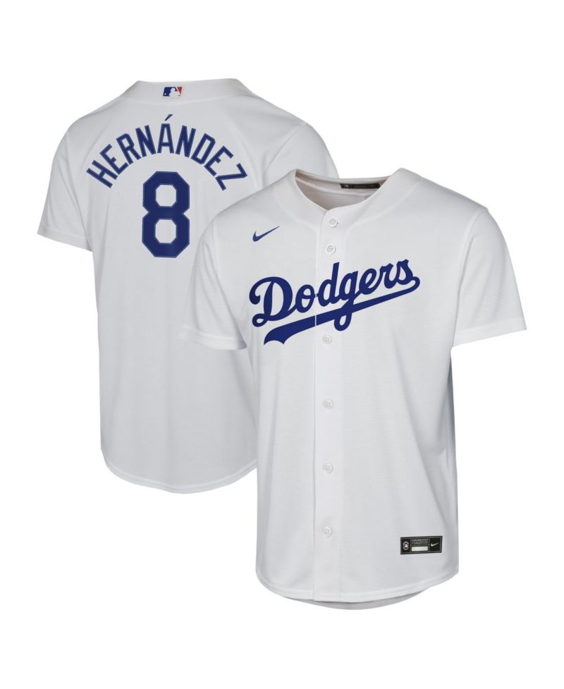 Big Boys and Girls Enrique Hernández White Los Angeles Dodgers Baseline Jersey