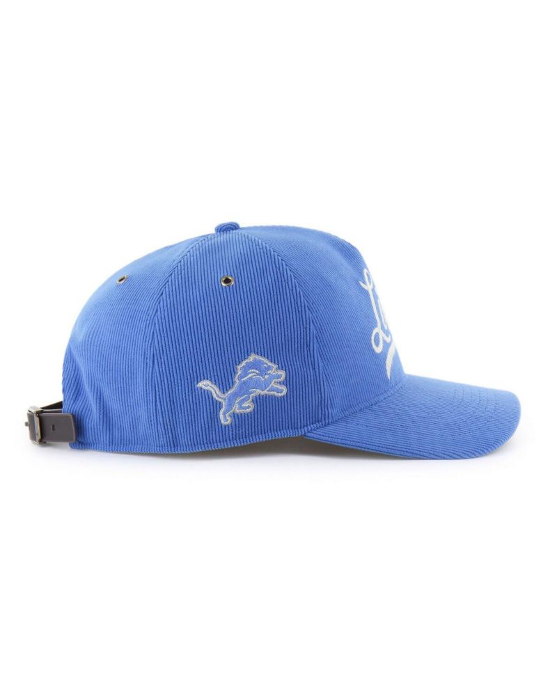 Men's Blue Detroit Lions Golden Age Corduroy Hitch Adjustable Hat