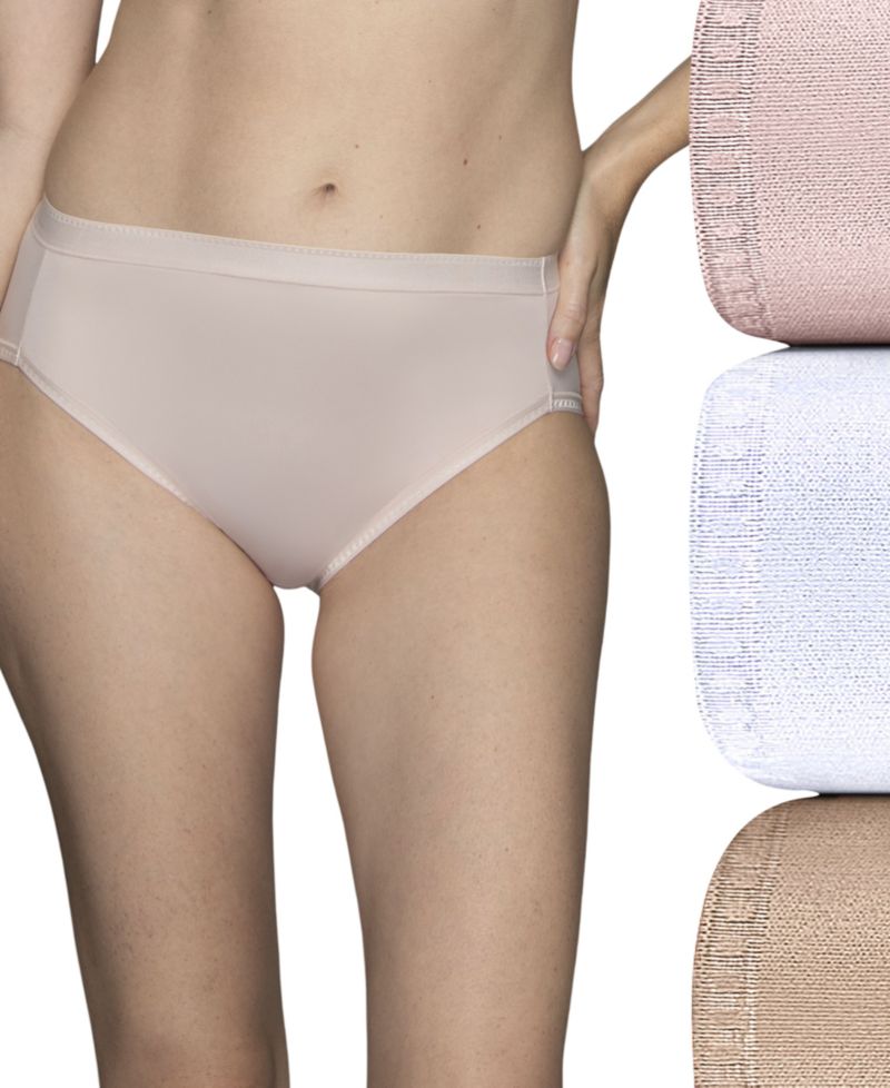 Women's Comfort Where It Counts Hi-Cut Brief, 3-Pack