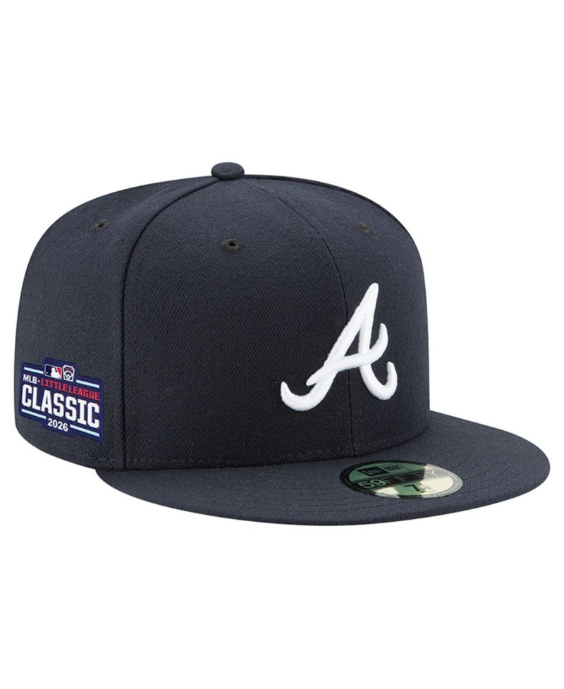 Men's Navy Atlanta Braves 2026 Little League Classic Authentic Collection 59FIFTY Fitted Hat