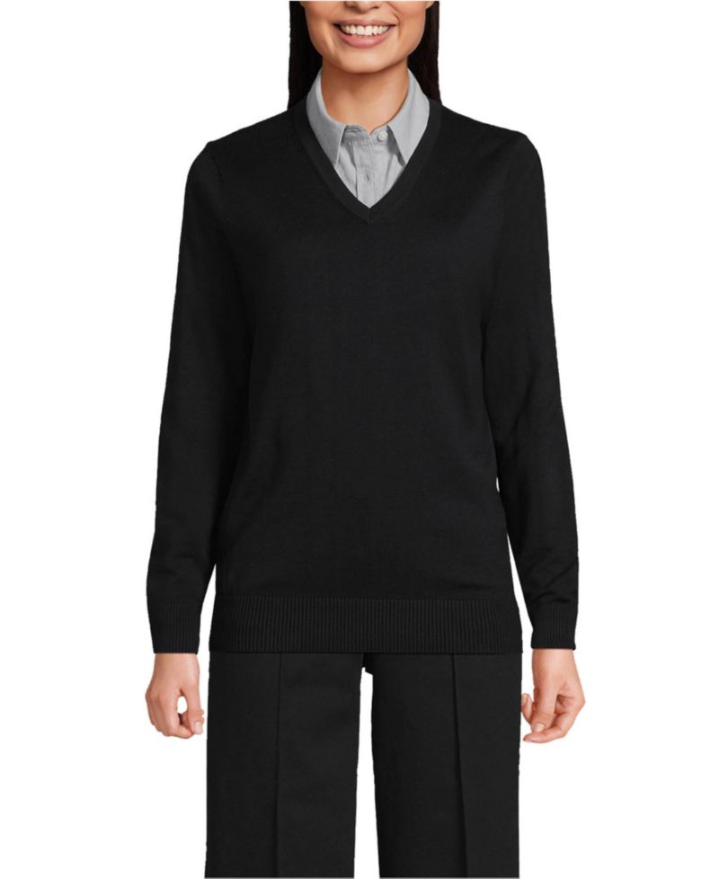 Men's Unisex Cotton Modal V-neck Pullover Sweater