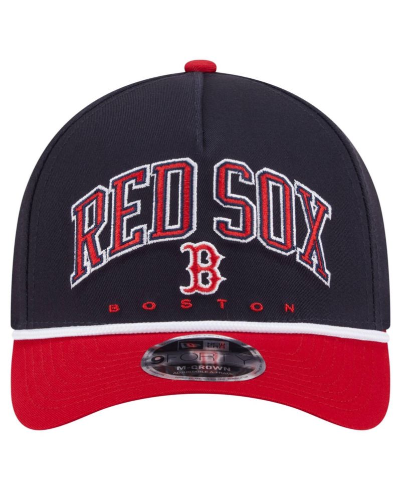 Men's Navy/Red Boston Red Sox Arch 9FORTY A-Frame M-Crown Adjustable Hat