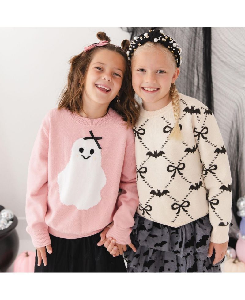 Baby Girls (6m-24m) Sweet Ghost Halloween Sweater