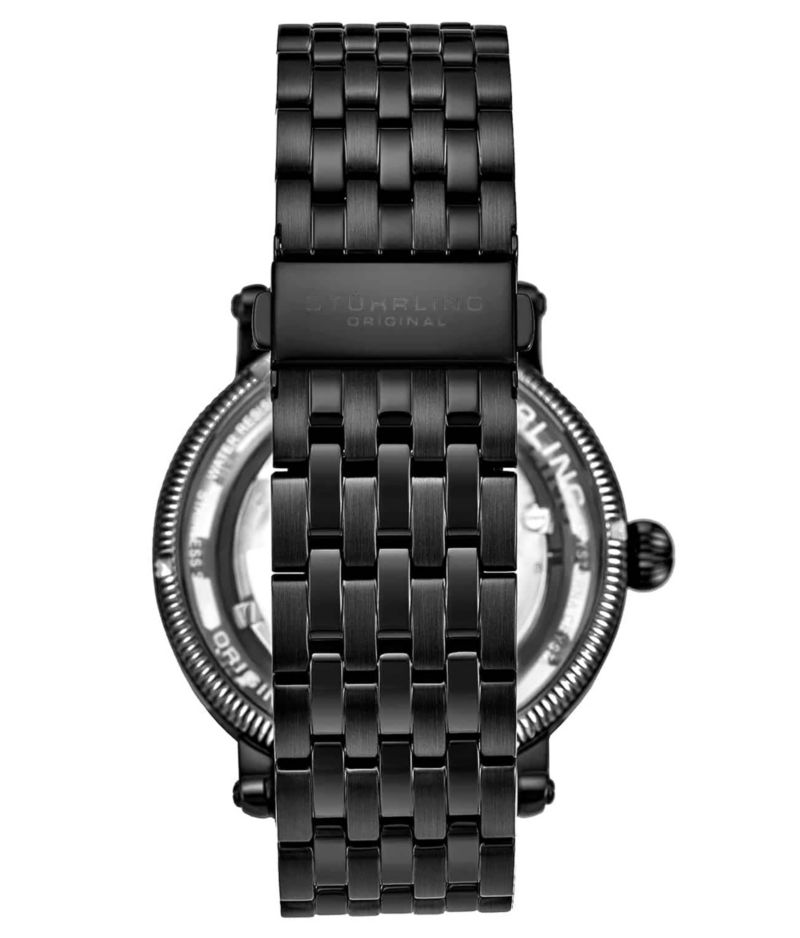 Men's Automatic Black Case, Black Dial, Black Hands, Black Bracelet Watch