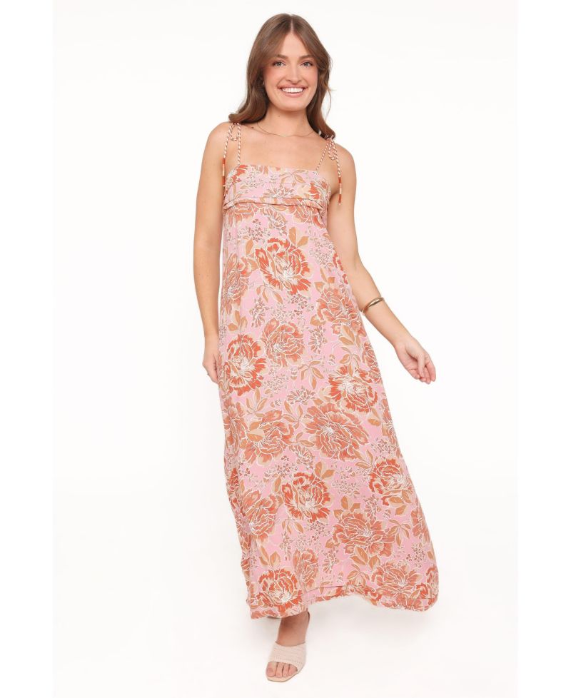 Women's Kahlie Floral-Print Square-Neck Maxi Dress