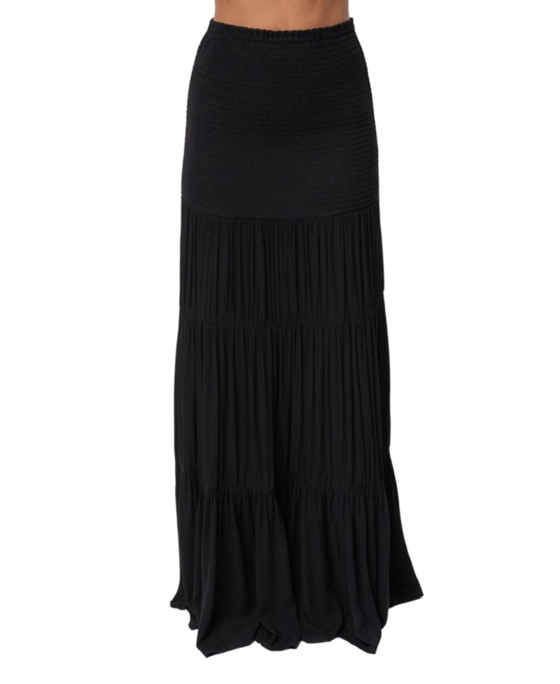 Women's Solana Off-the-Shoulder Long-Sleeve Viscose Crop Top and Maxi Skirt Set