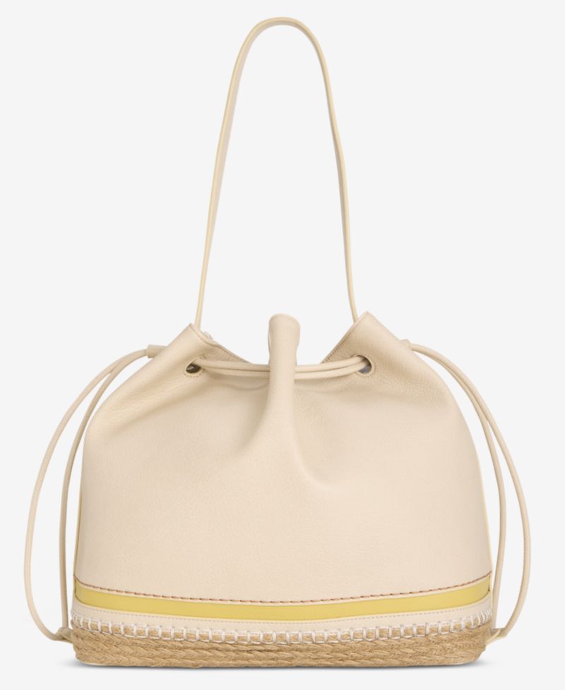 Large Bottom Detail Drawstring Bucket