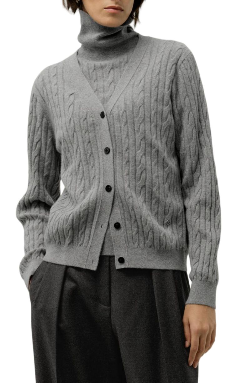 Women's Cable-Knit Baby Cashmere Cardigan