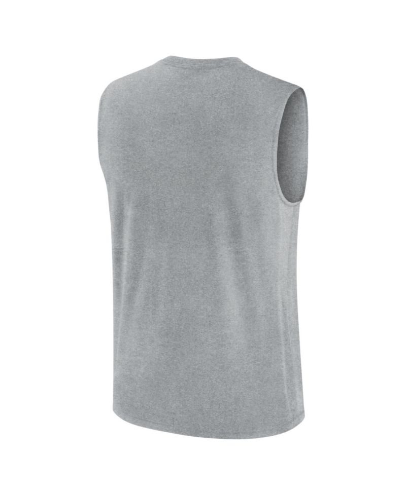 Men's Heather Gray Alabama Crimson Tide Primetime Legend Arch Dri-FIT Muscle T-Shirt