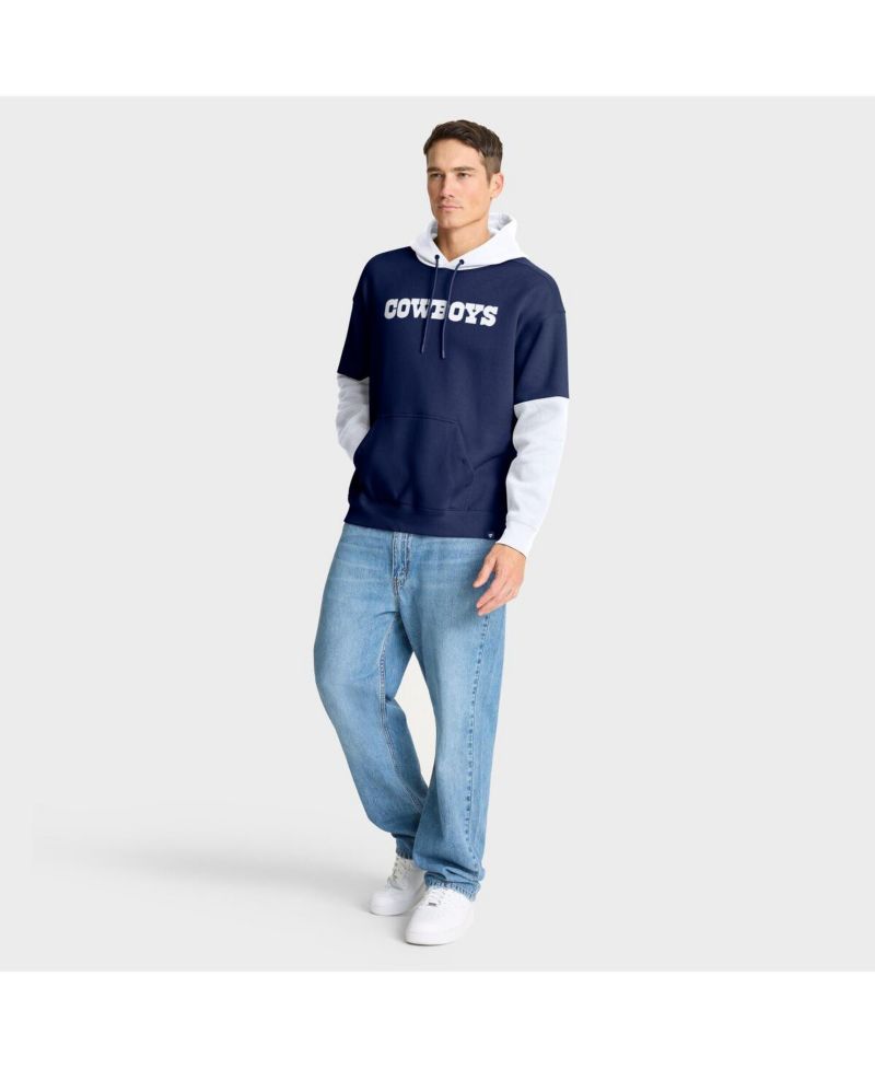 Men's Navy Dallas Cowboys Helmet Retro Pullover Hoodie