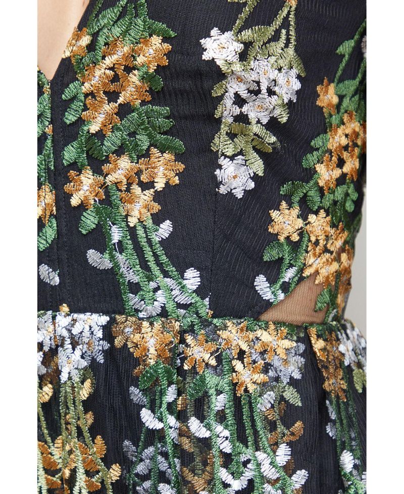 Women's Open Back Long Sleeve Midi Dress