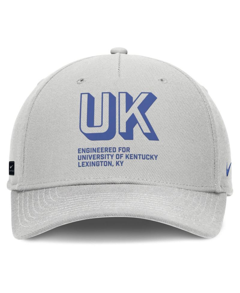 Men's Gray Kentucky Wildcats 2025 Sideline Dust Pinched Rise Adjustable Hat