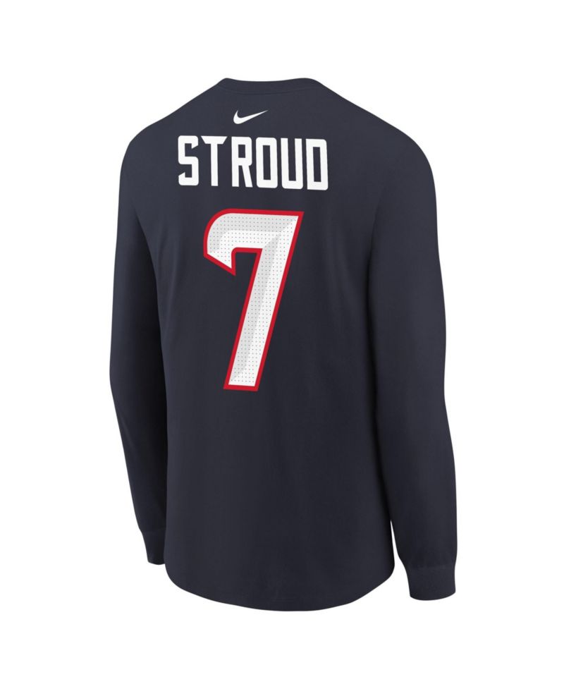Big Boys and Girls C.J. Stroud Navy Houston Texans Player Name & Number Long Sleeve T-Shirt