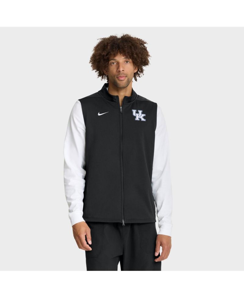 Men's Black Kentucky Wildcats Primetime Victory Performance Full-Zip Vest