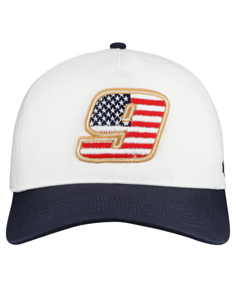Men's White Chase Elliott Flag Fill Two-Tone Team Adjustable Hitch Hat