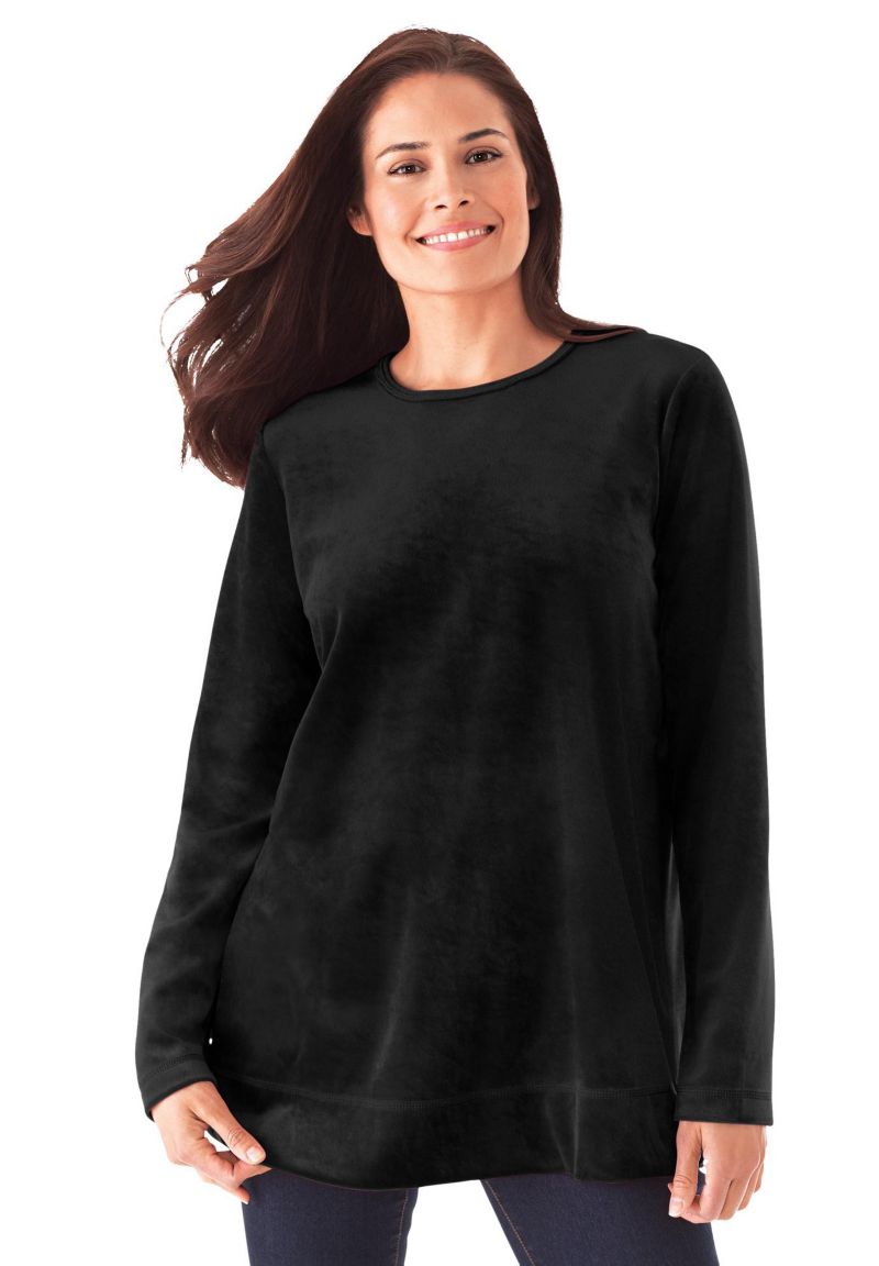 Women's Within Plush Velour Tunic Sweatshirt