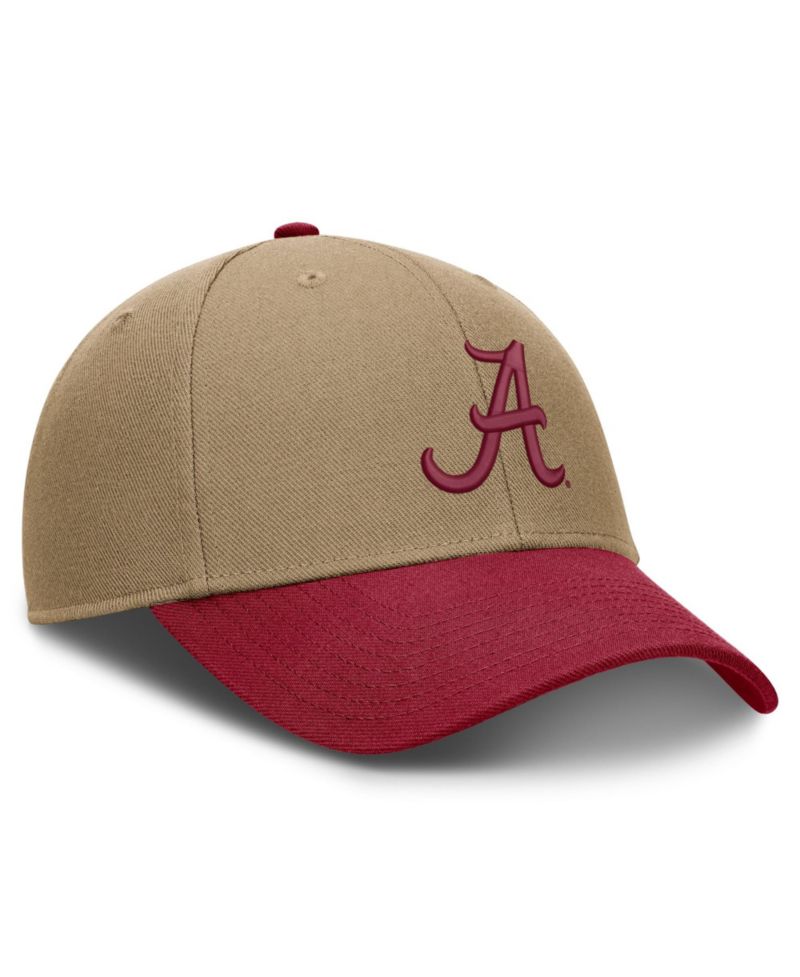 Men's and Women's Beige/Crimson Alabama Crimson Tide Primetime Rise Dri-FIT Adjustable Hat