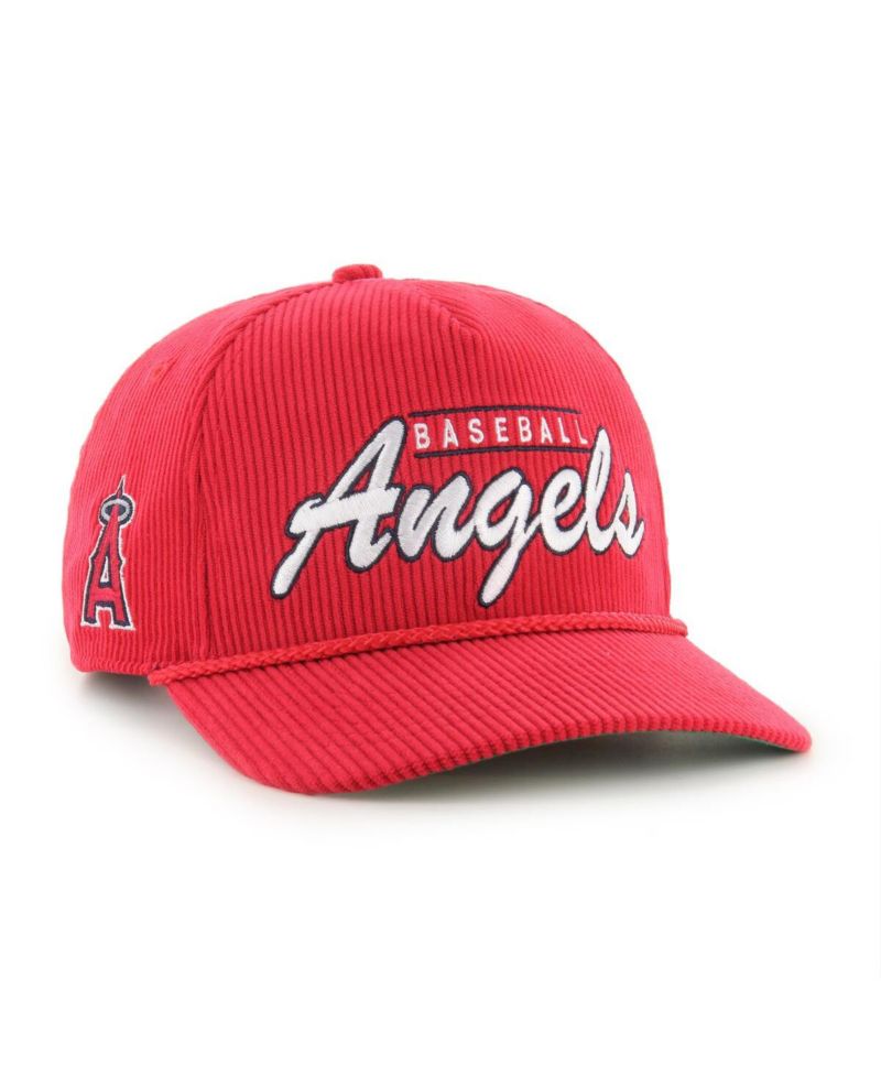 Men's Red Los Angeles Angels Corduroy Hitch Adjustable Hat