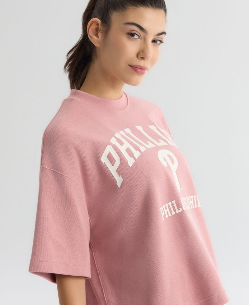 Women's Philadelphia Phillies Iconic Boxy Cropped T-Shirt