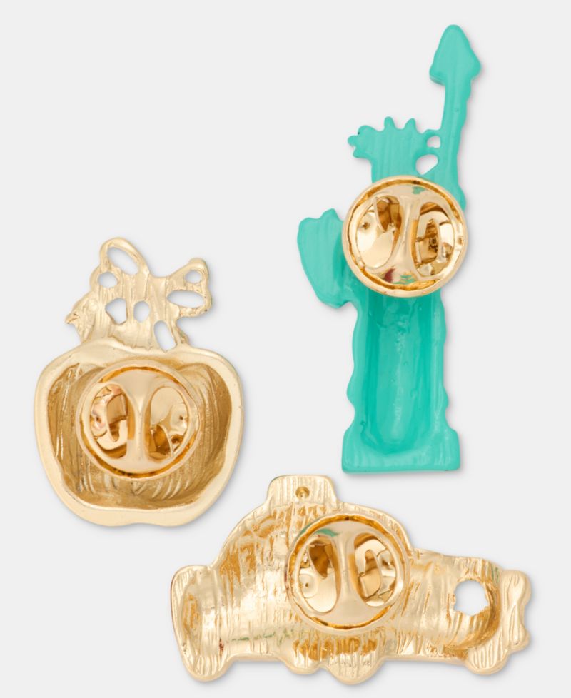 NYC Holiday Pins, Set of Three