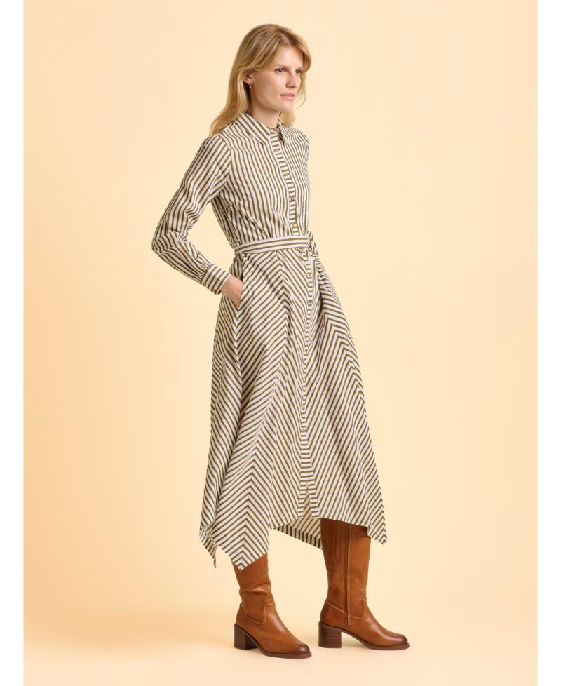 Women's Forrest Long Sleeve Shirt Midi Dress