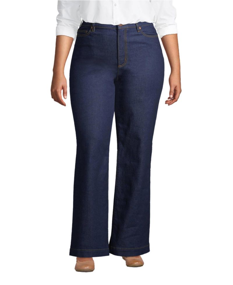 Women's Recover High Rise Wide Leg Blue Jeans
