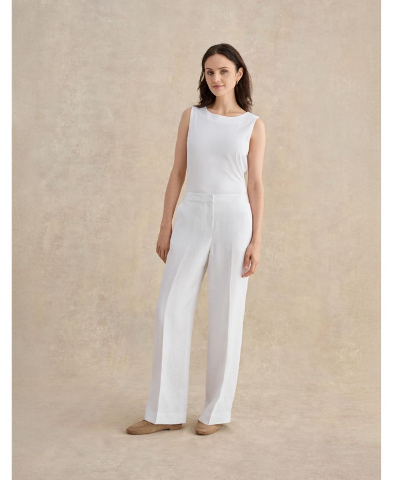 Women's Alessia High-Waist Linen Trousers