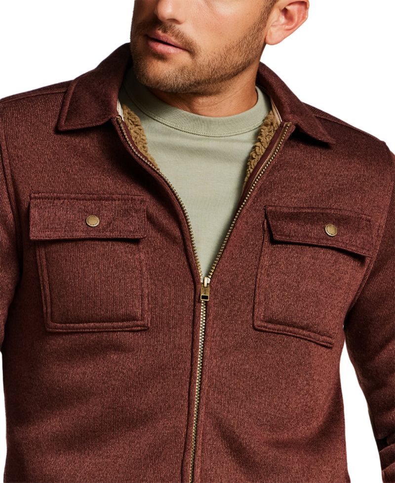 Men's Sherpa Fleece Shirt Jacket