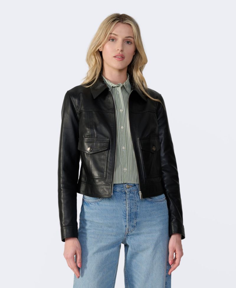 Women's Flora Leather Jacket
