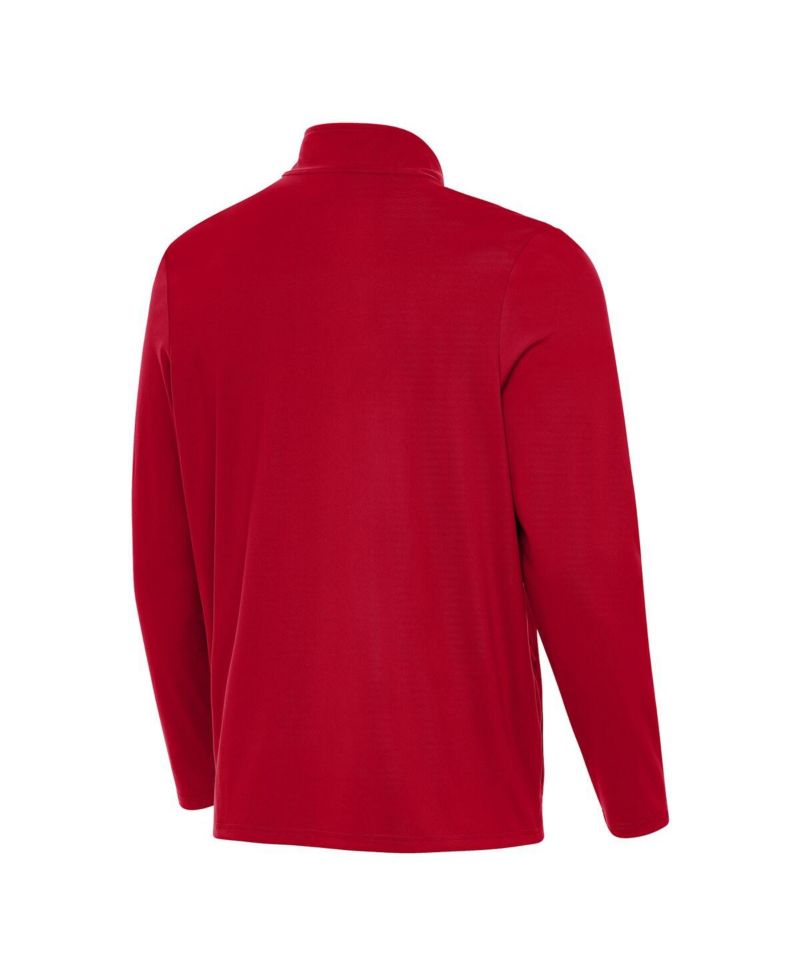 Men's Crimson Indiana Hoosiers Perilous Quarter-Zip Pullover Top