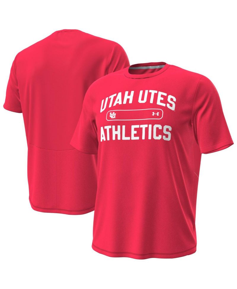 Men's Red Utah Utes Sideline Knockout T-Shirt