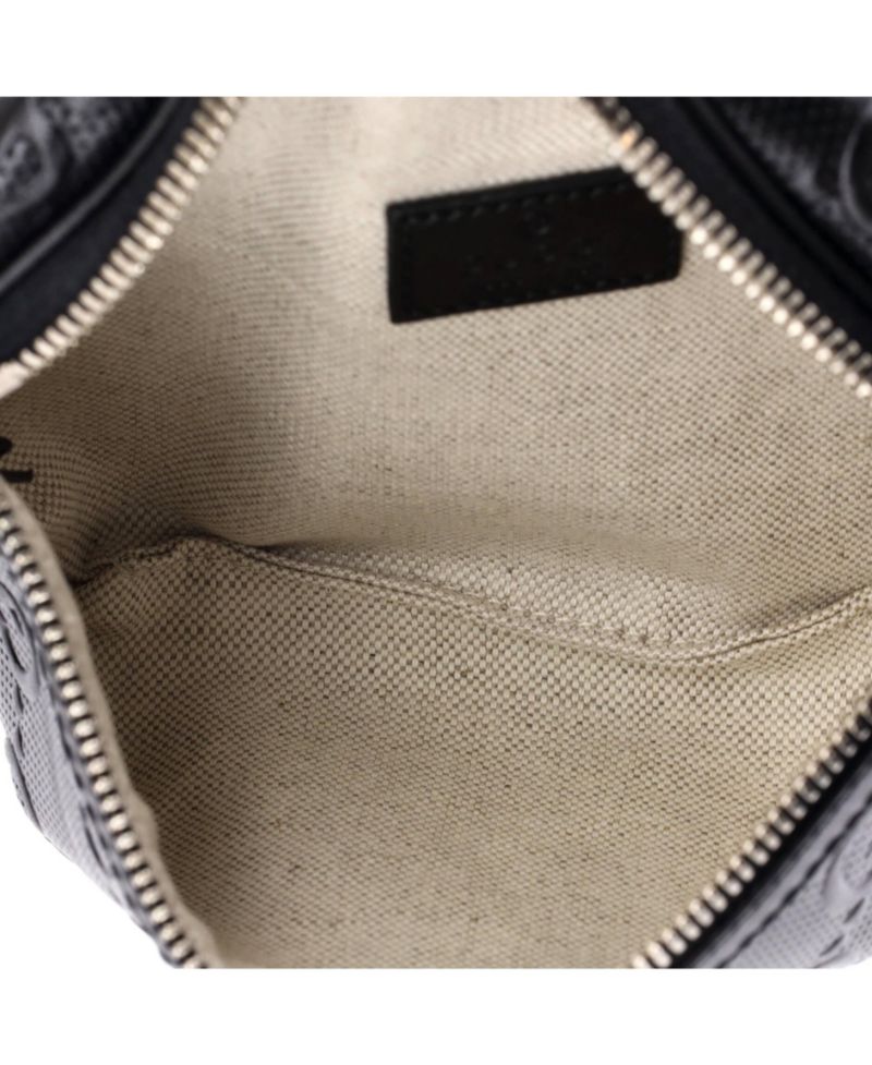 Small Belt Bag GG Embossed Perforated Leather