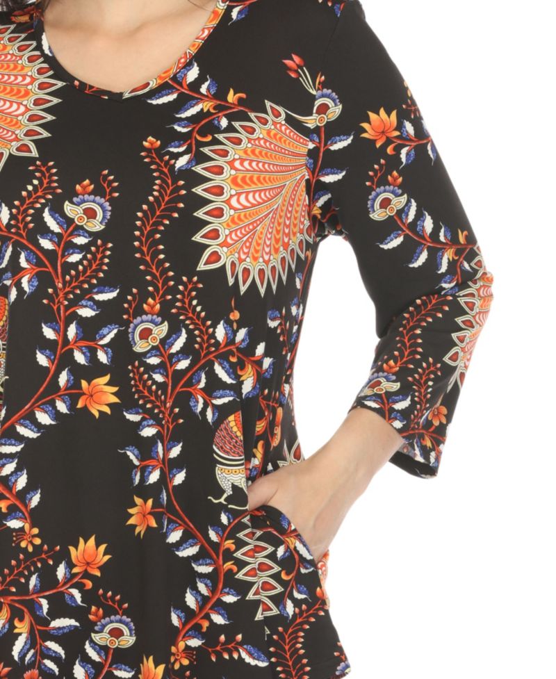 Women's Vibrant Boho Swing Top