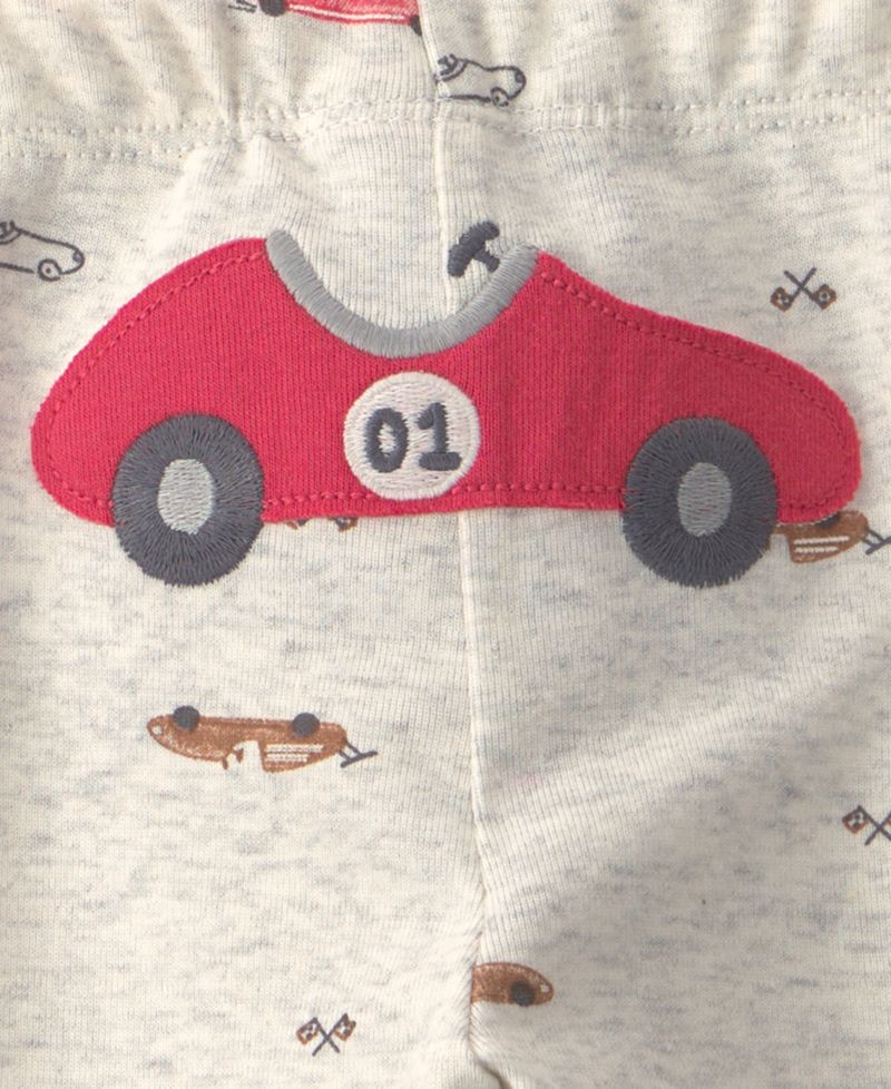 Baby Boys' Crewneck Bodysuit and Pants, 3-Piece Set
