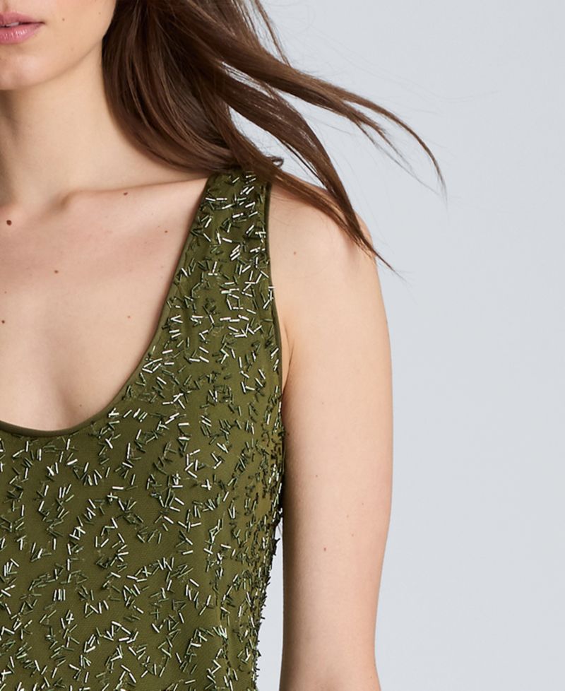 Women's Bias Scoop Neck Long Slip Dress
