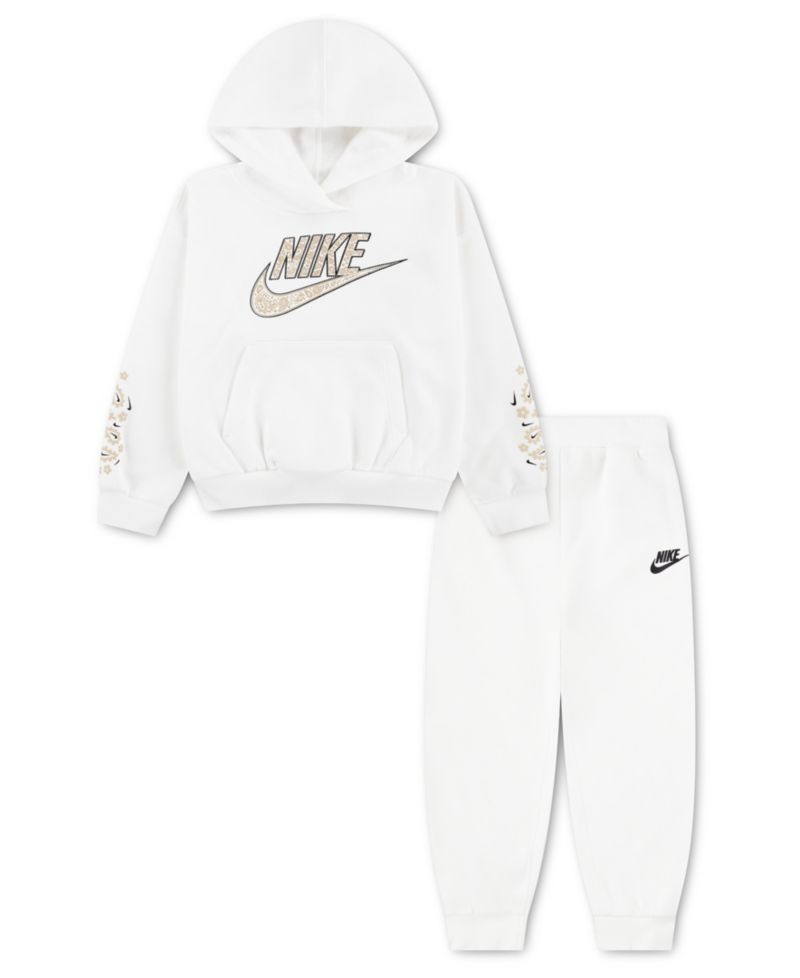 Girls' 2T-6X Retro Remix Long-Sleeve Hoddie and Joggers, 2-Piece Set
