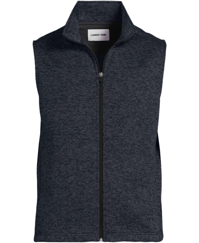 Men's Unisex Sweater Fleece Zip Front Vest