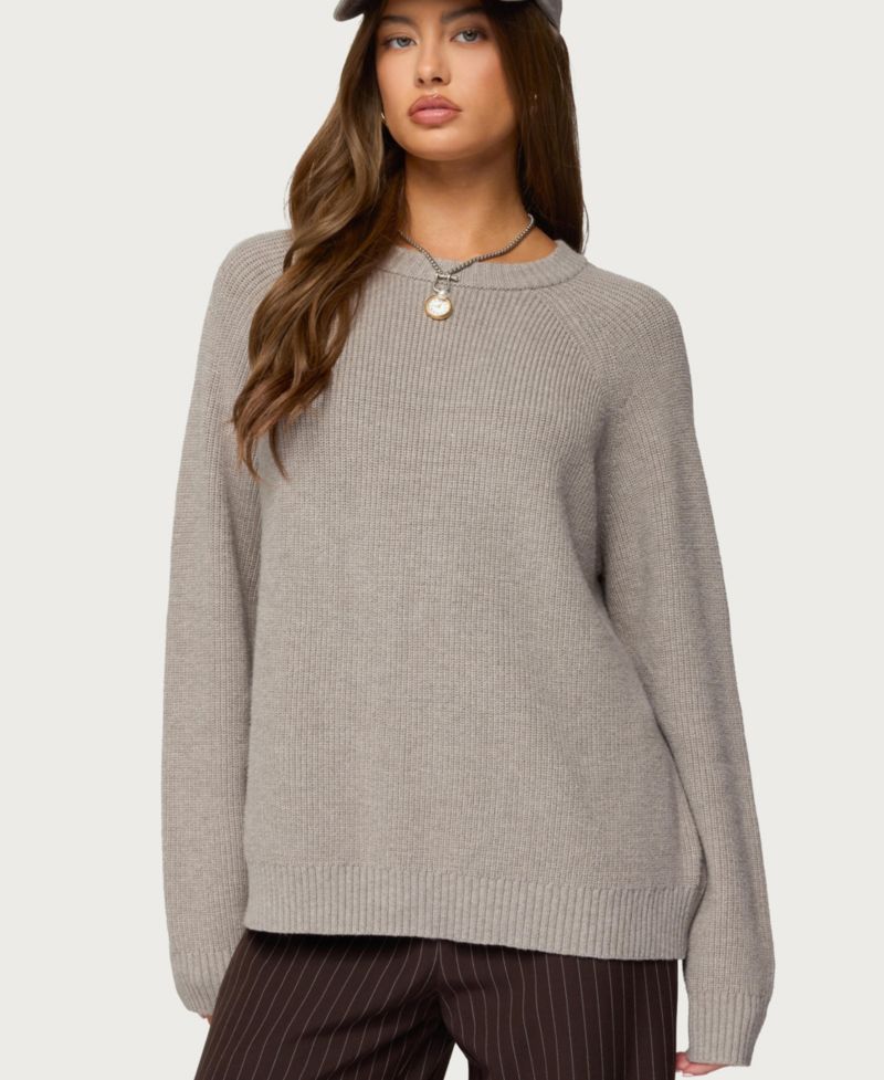 Women's Lavonne Oversized Knit Raglan Sweater