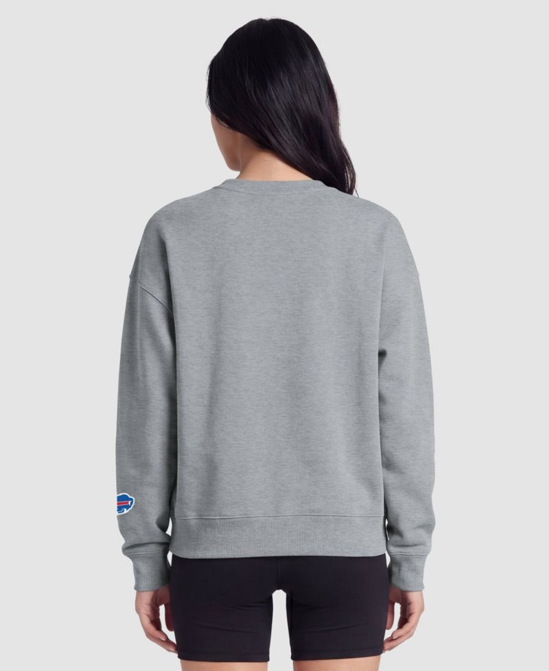 Women's Buffalo Bills Fleece-Lined Crewneck Sweatshirt
