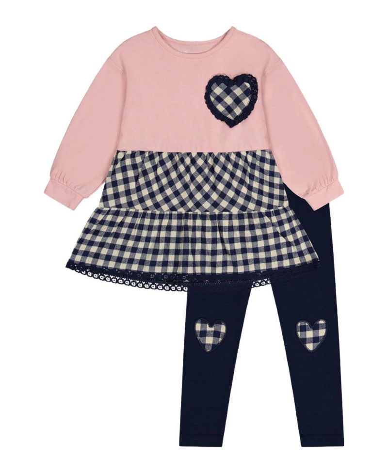 Little and Big Girl's (6-8) Tunic and Leggings Set