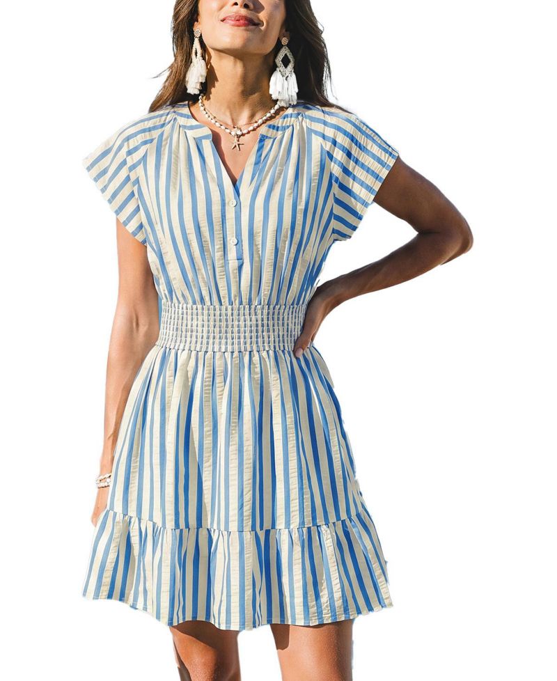 Women's Azalea Striped Mini Beach Dress