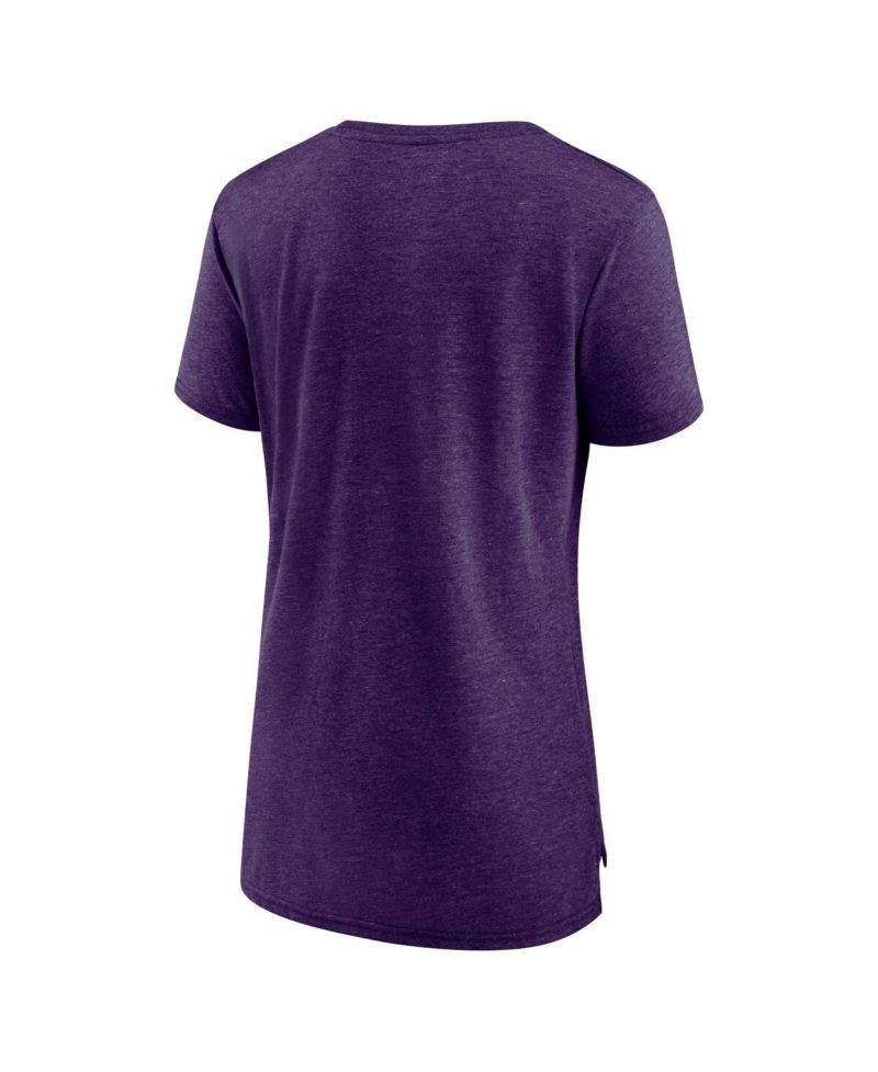 Women's Heathered Purple Los Angeles Lakers True Classics Tri-Blend T-shirt
